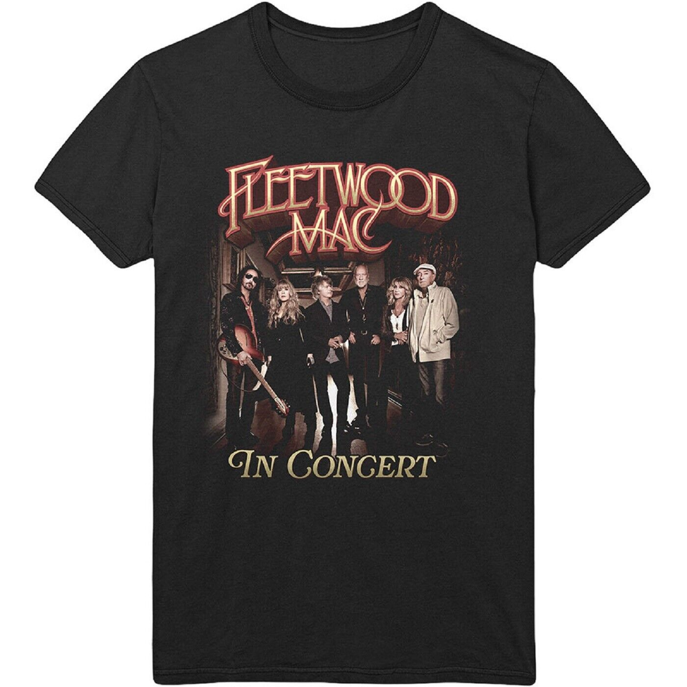 Fleetwood Mac In Concert Officially Licensed Black Rock T-Shirt