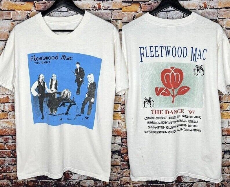 Fleetwood Mac Shirt The Dance Tour 2 sided White short sleeve T shirt