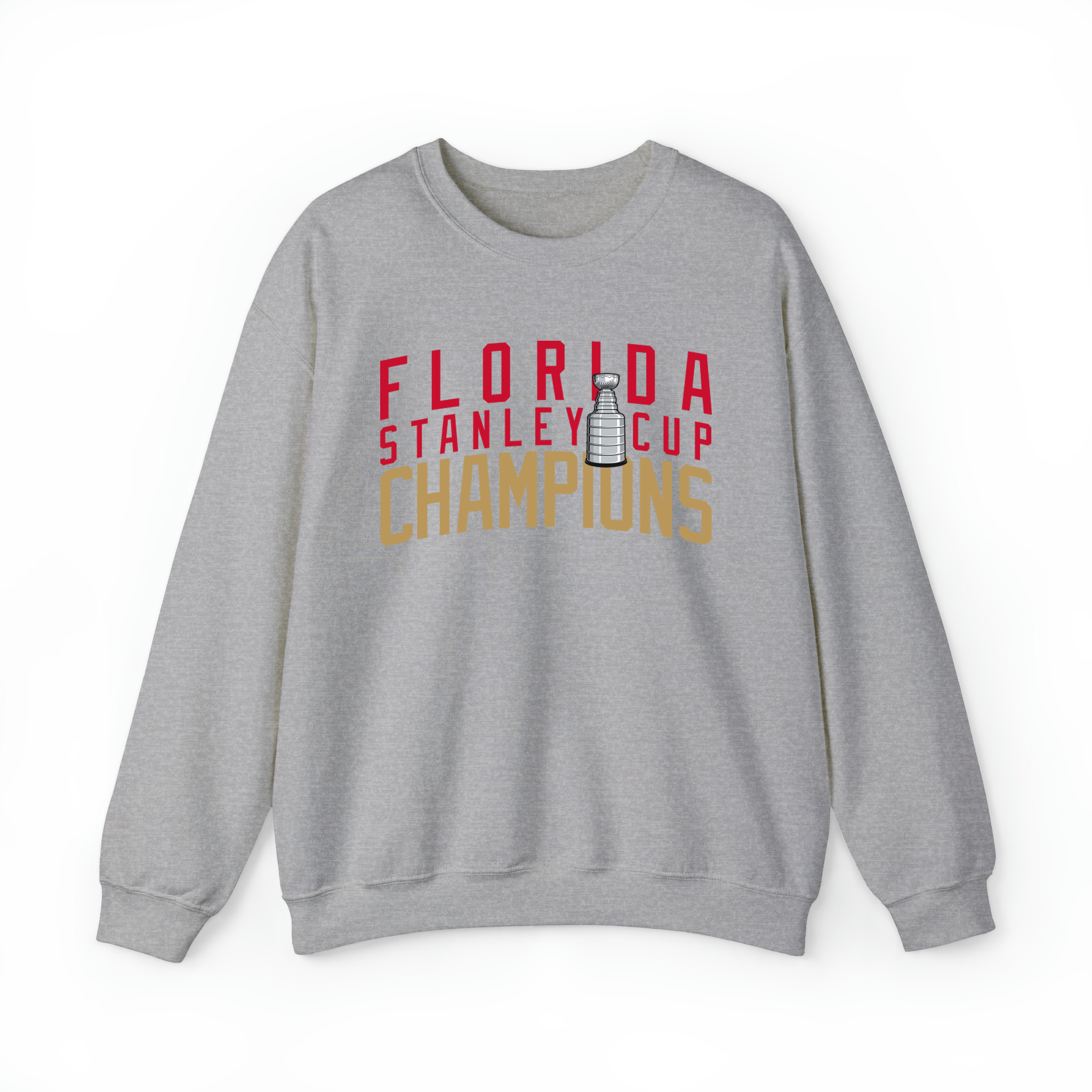 Florida - Stanley Cup Champions v2 Unisex Sweatshirt-Sport Grey