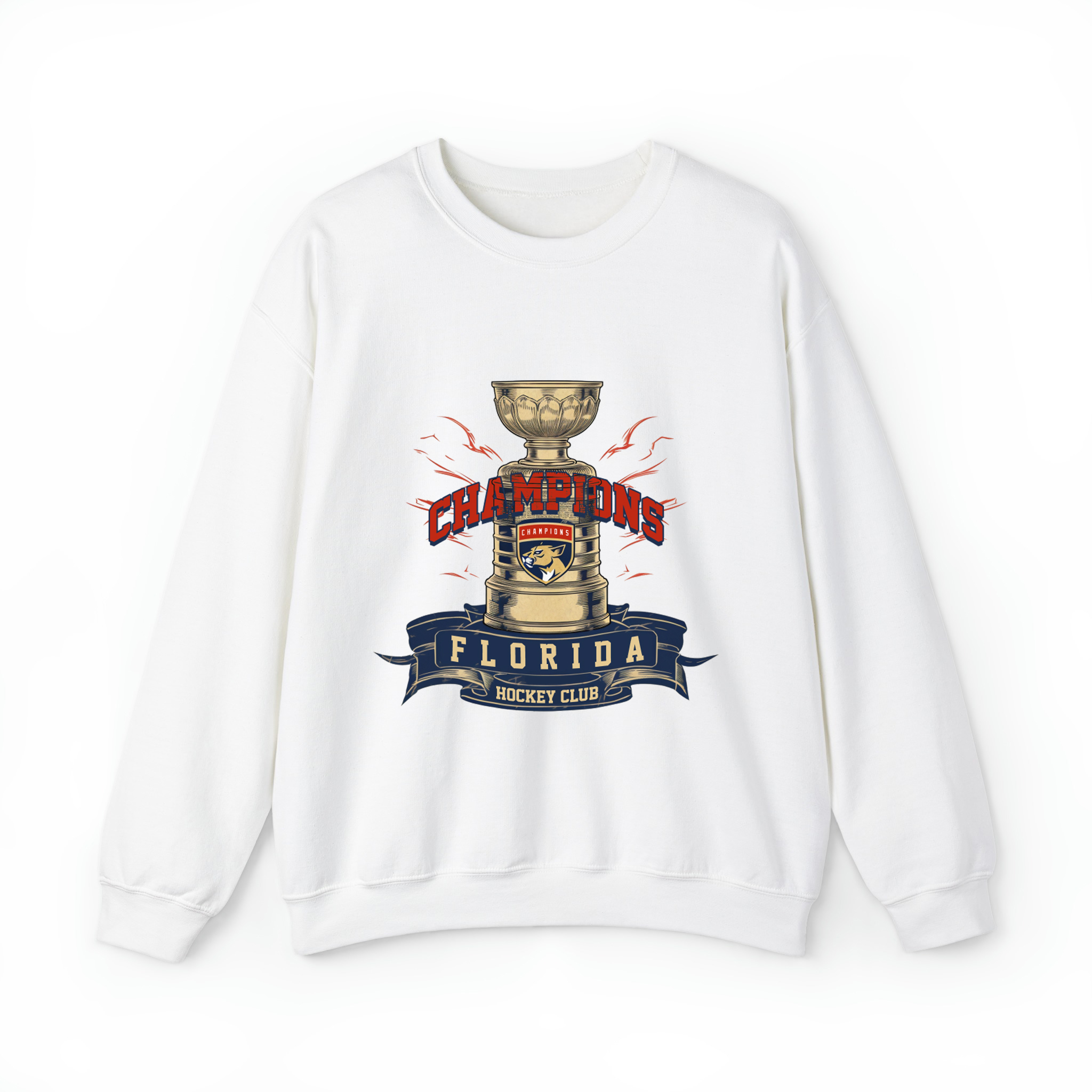 Florida Hockey Champions Unisex Sweatshirt- White