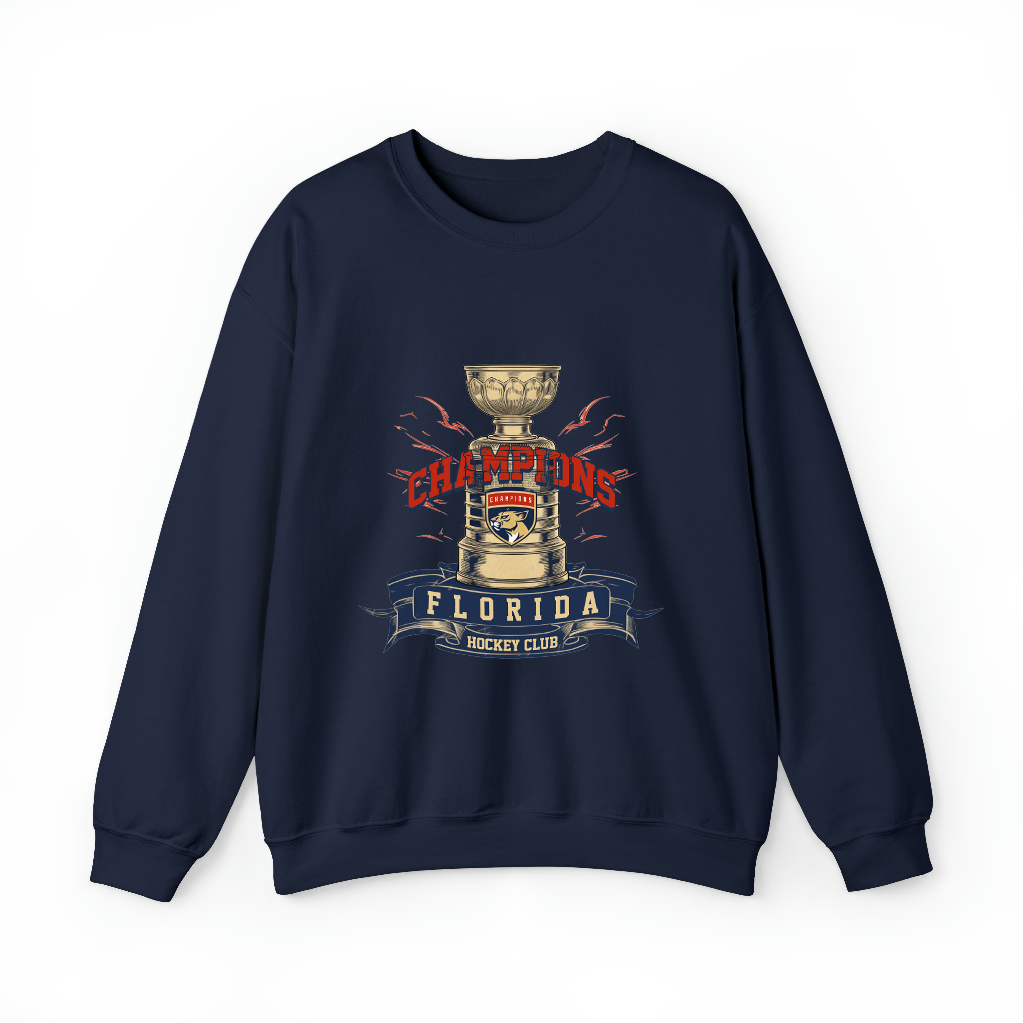 Florida Hockey Champions Unisex Sweatshirt-Navy