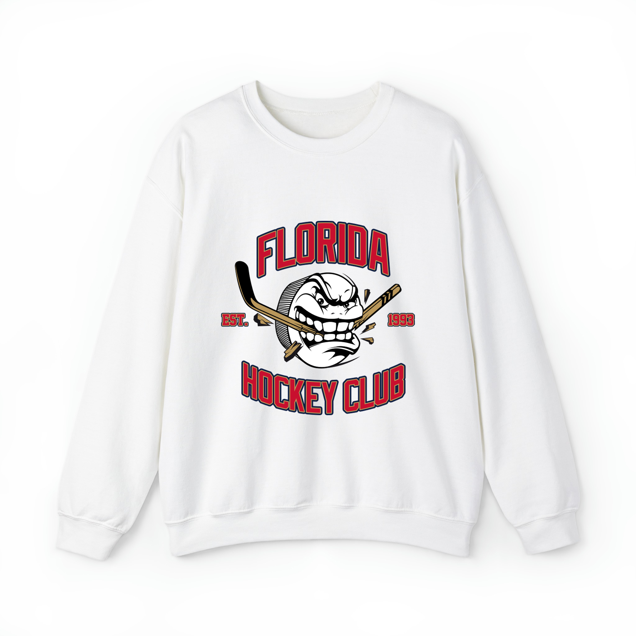 Florida Hockey Club Unisex Sweatshirt- White