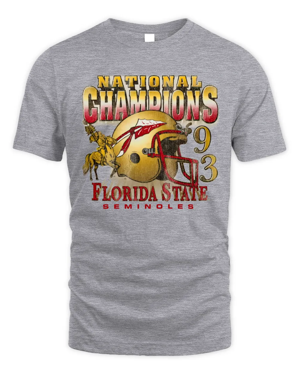 Florida State Seminoles Original Retro Brand Retro T Shirt-Sport Grey