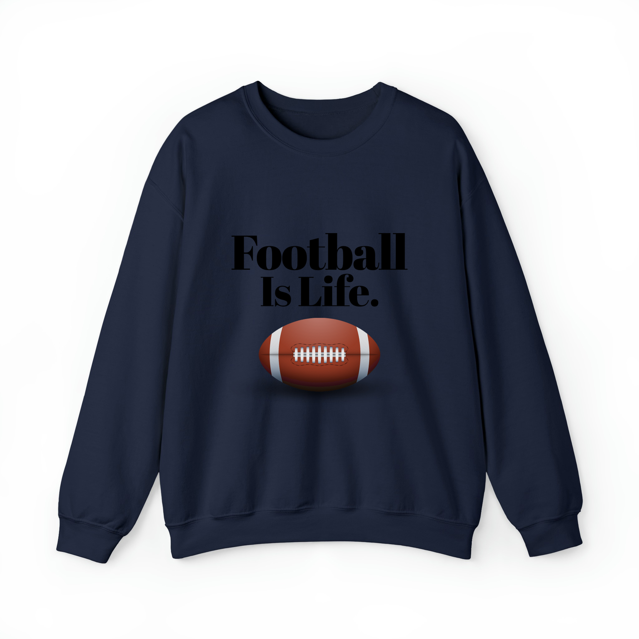 Football Is Life Unisex Sweatshirt-Navy