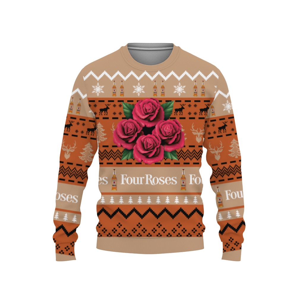 Four Roses Whiskey Shirts For Men With Vintage For Sale-3D Sweatshirt