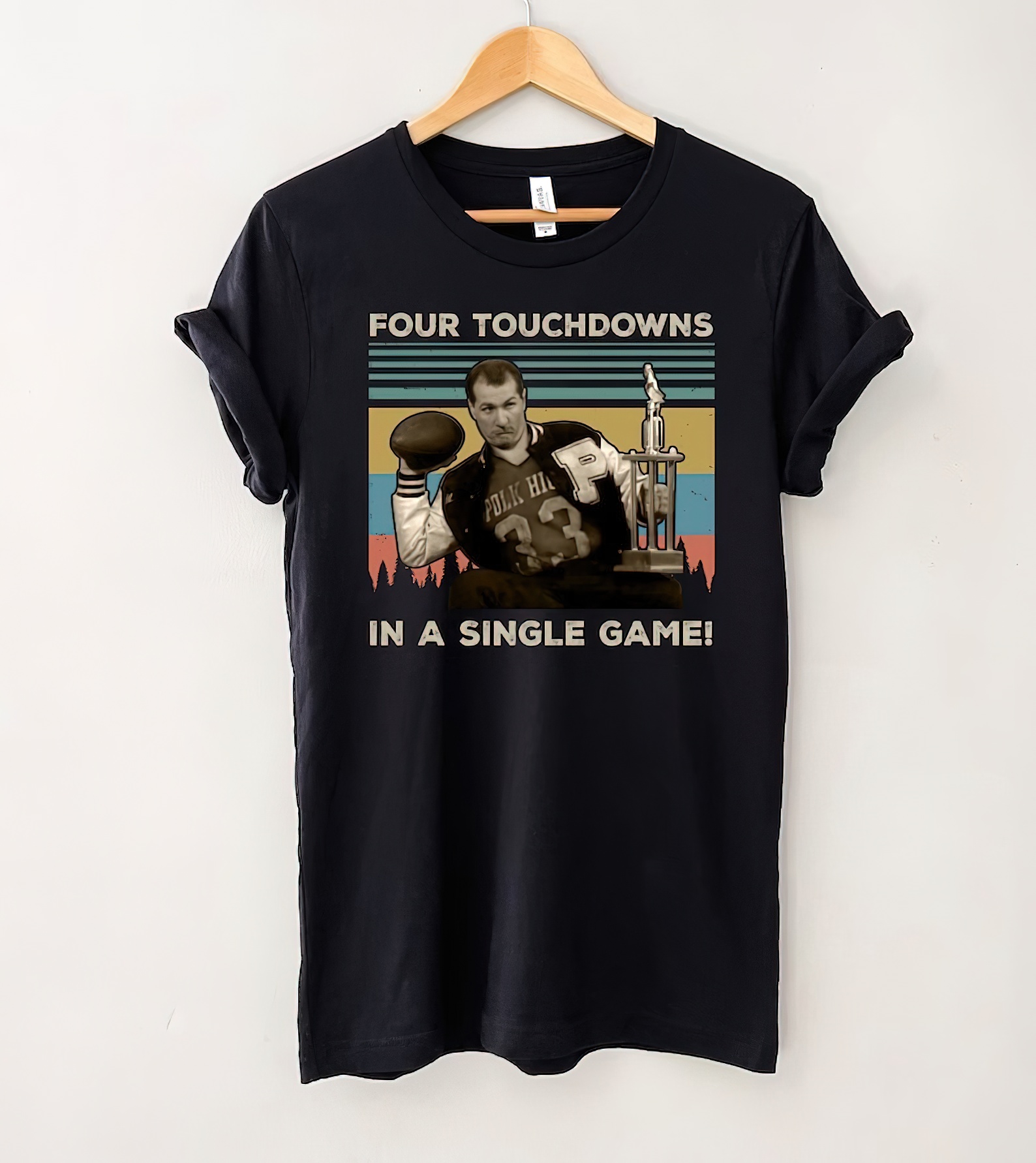 Four Touchdowns In A Single Game Vintage T-Shirt, Married With Children Shirt, Rugby Shirt, Gift Tee For You And Family-gigapixel-standard-scale-2_00x