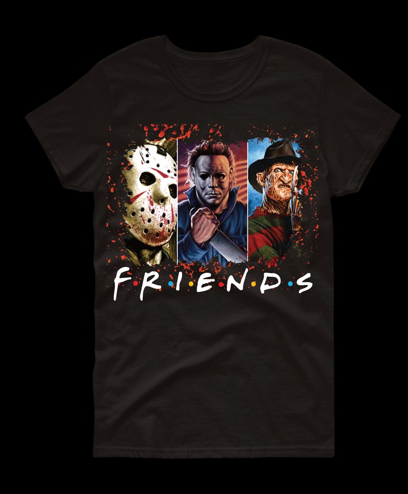 Friends Horror Graphic Unisex Tshirt