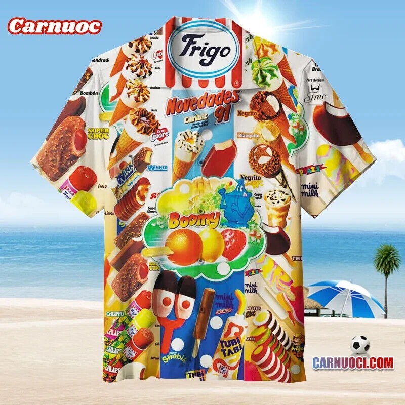 Frigo Ice creams -Unisex Hawaiian Shirt, S-5XL US Size, 2 Styles