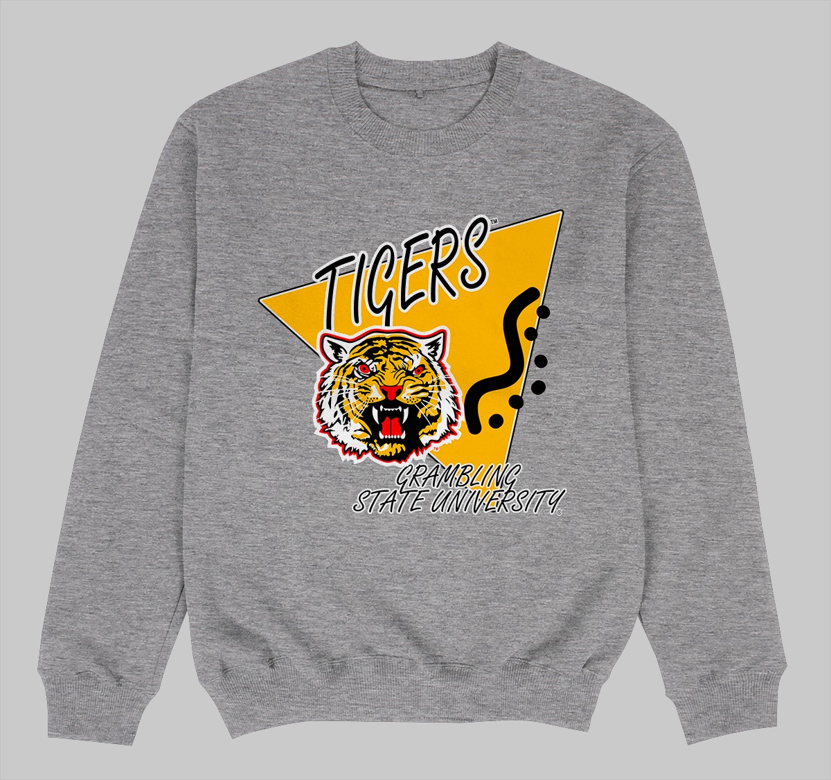 GRAMBLING STATE BEEPER CREWNECK SWEATSHIRT GREY COLOR