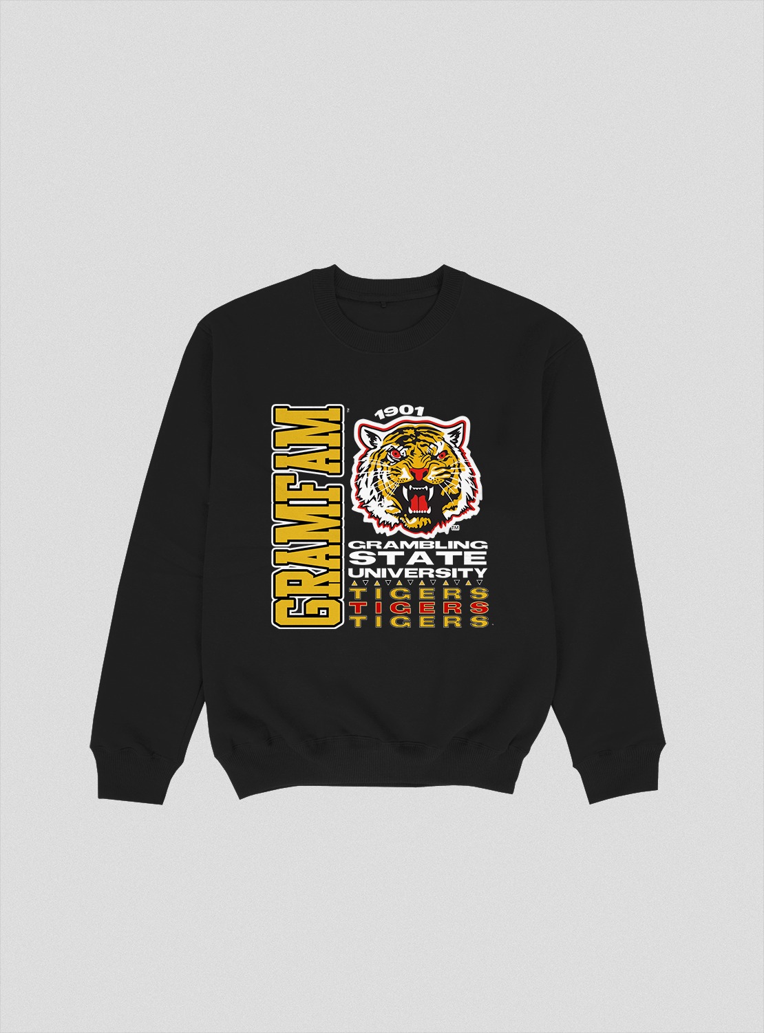 GRAMBLING TOUR CREWNECK BLACK COLOR