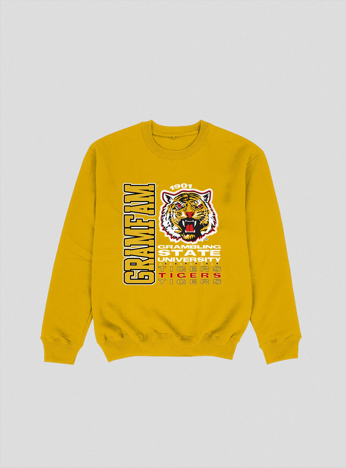 GRAMBLING TOUR CREWNECK GOLD COLOR