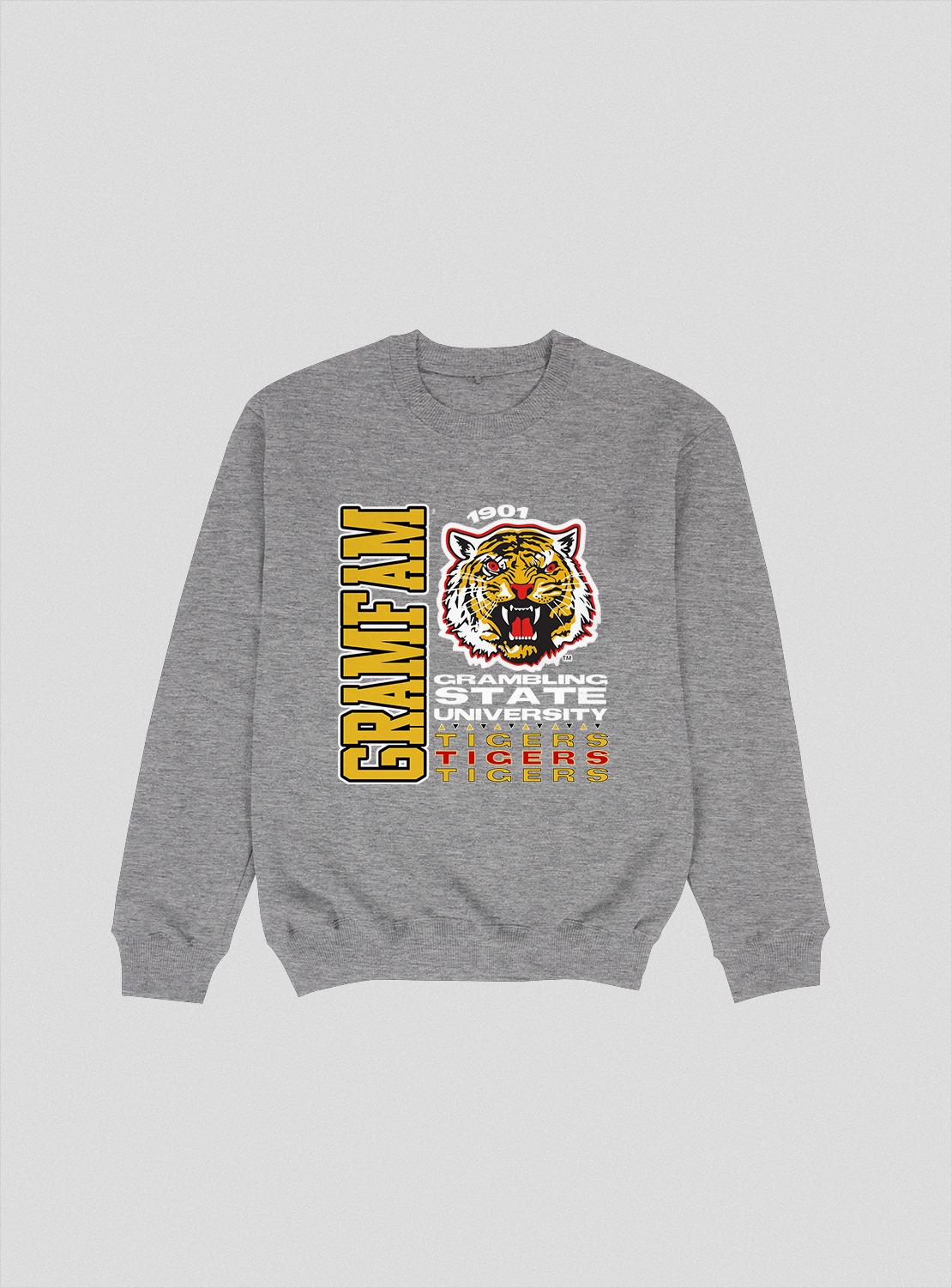 GRAMBLING TOUR CREWNECK GREY COLOR