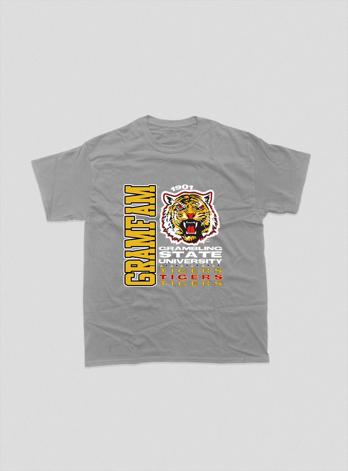 GRAMBLING TOUR TEE GREY COLOR