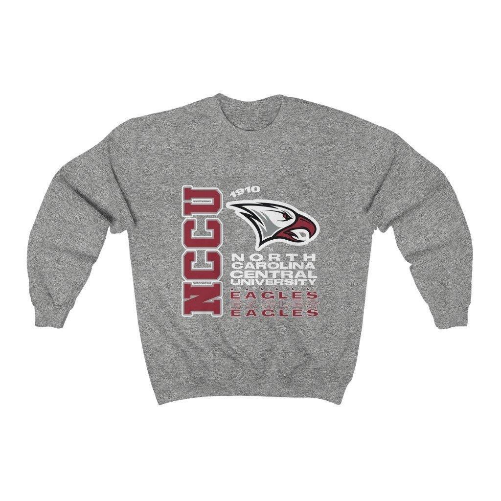 GREY NCCU TOUR CREWNECK