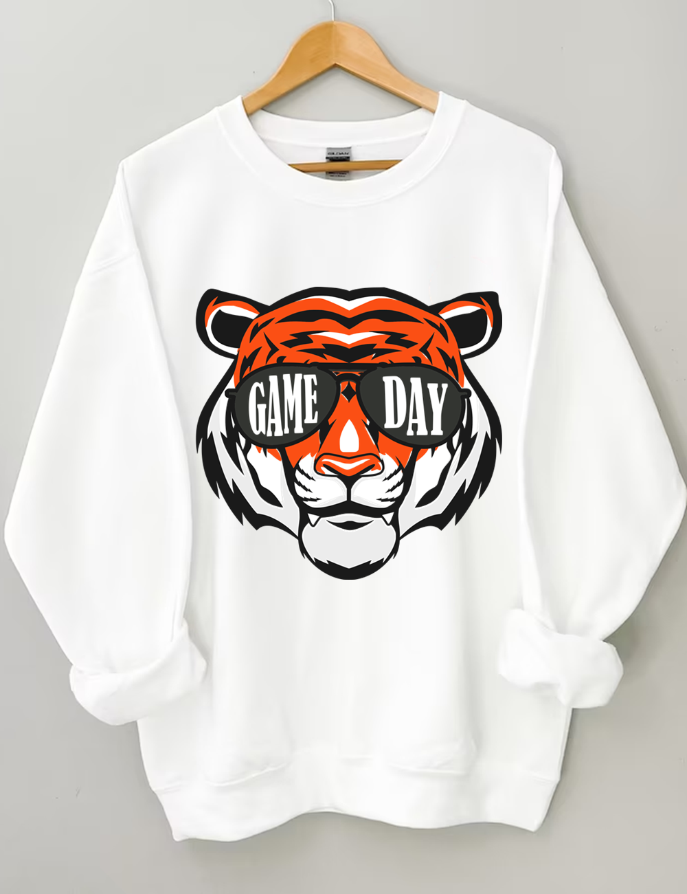 Game Day Bengals Football Unisex Sweatshirt White