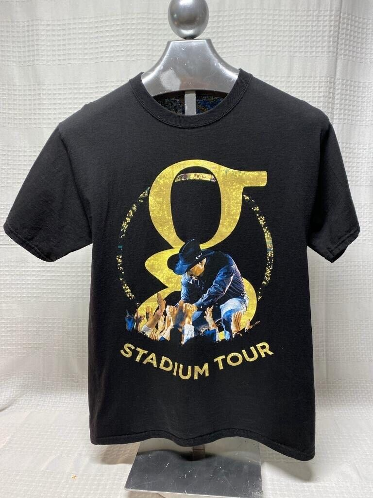 Garth Brooks T Shirt Adult Medium Black Concert Stadium Tour Country Music Mens