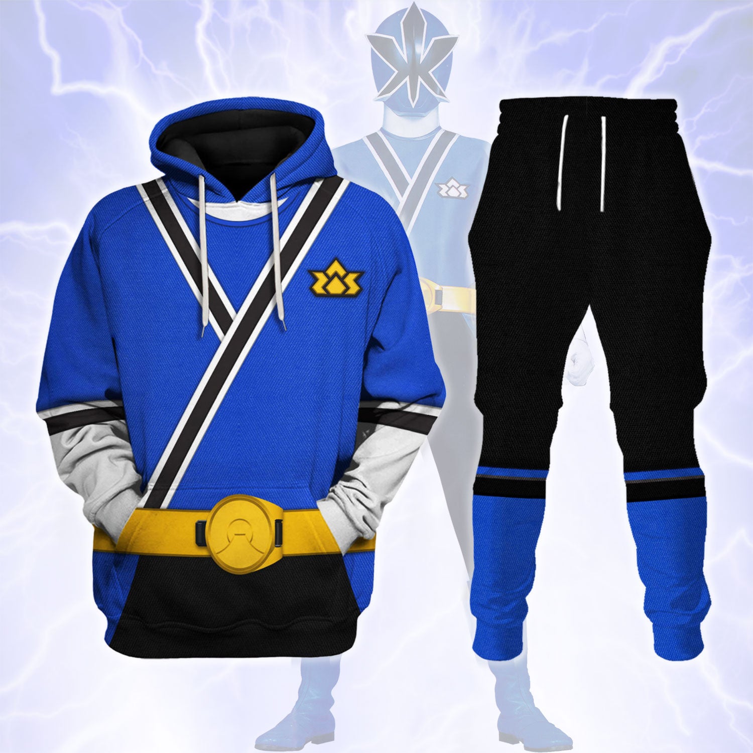 GearHomie Blue Power Rangers Samurai track suit 