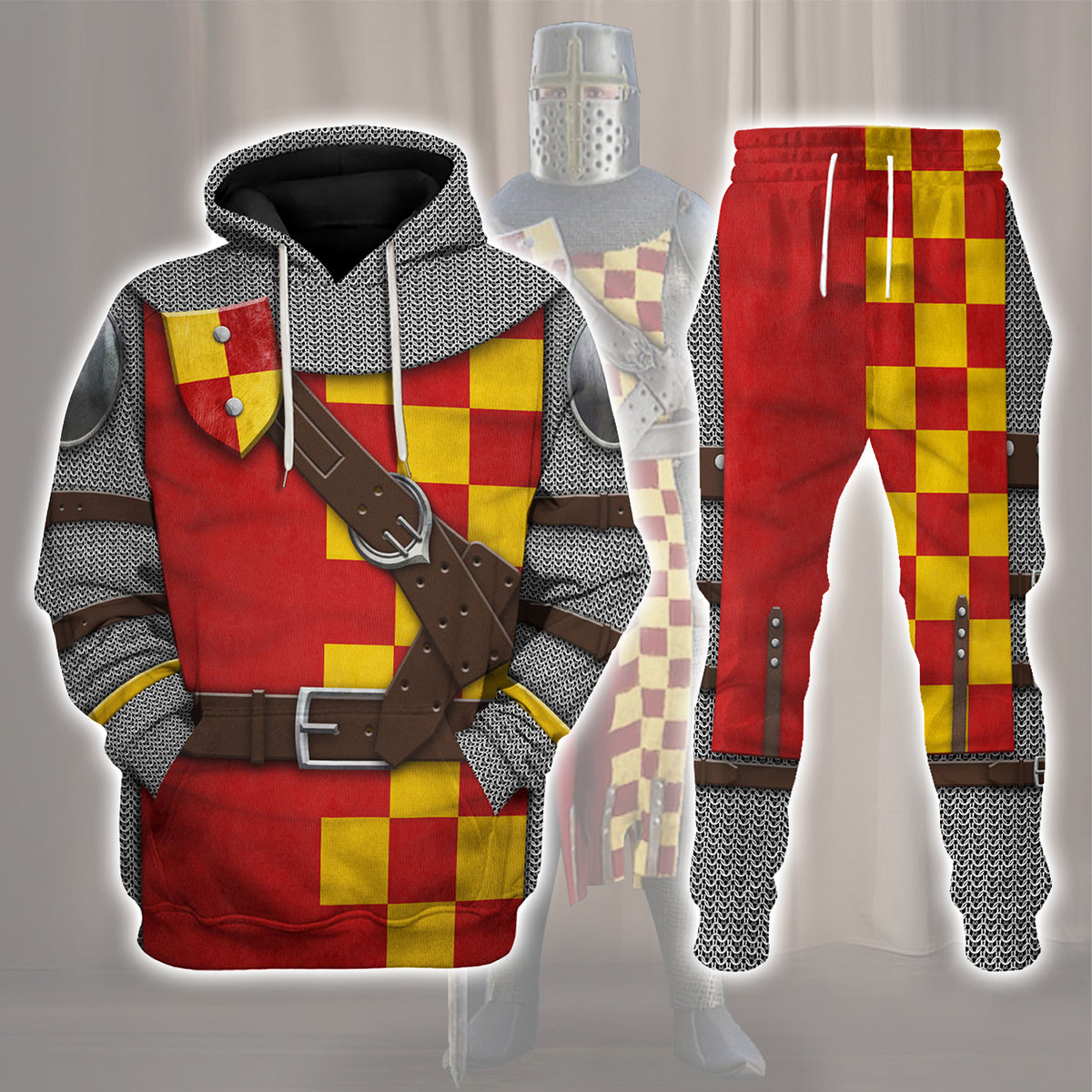 Gearhomie 13th Century English Knight Costume Track suit 