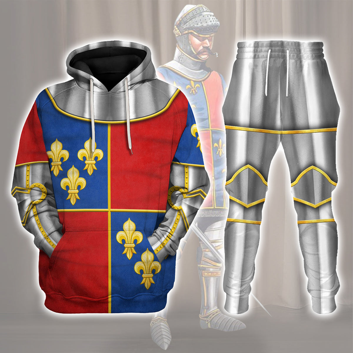 Gearhomie 1415 Agincourt Charles I d'Albret Knight Costume Track suit 