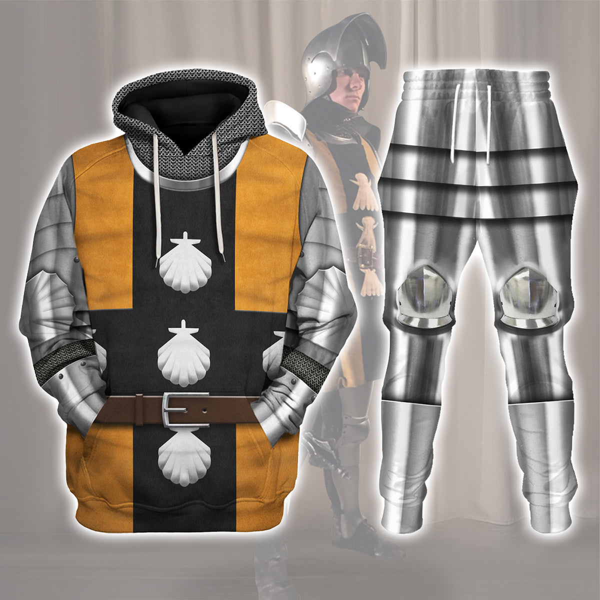 Gearhomie 1415 Agincourt Knight Waleran de Raineval Knight Costume Track suit 