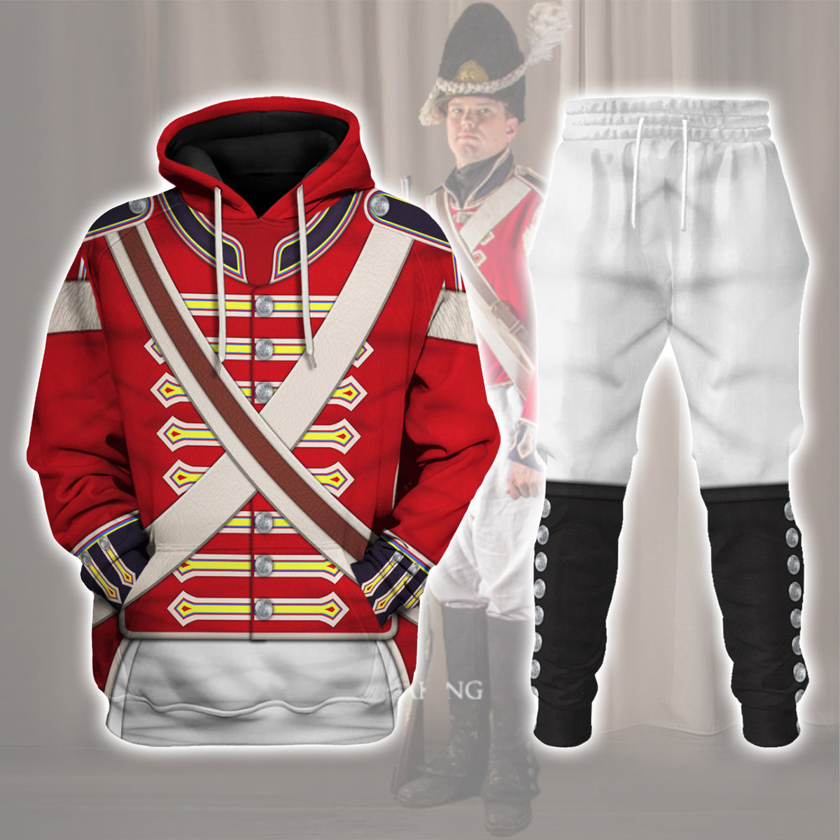 Gearhomie 23rd Foot (Royal Welch Fuzileers ) Private â Grenadier Company (1802-1812) Uniform All Over Print Track suit 