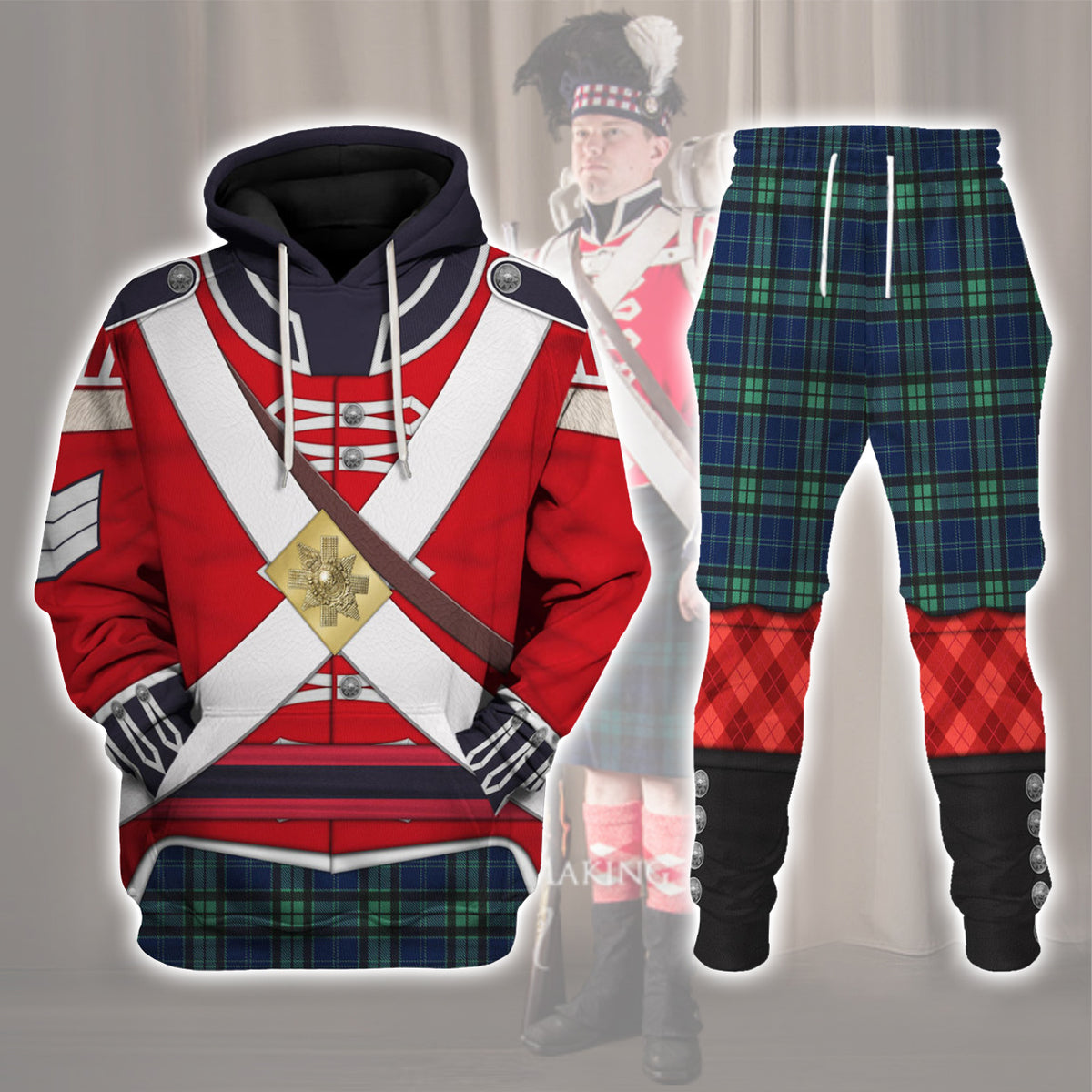 Gearhomie 42nd Foot (Royal Highland) Private Grenadier Company (1812-1815) Uniform All Over Print track suit 