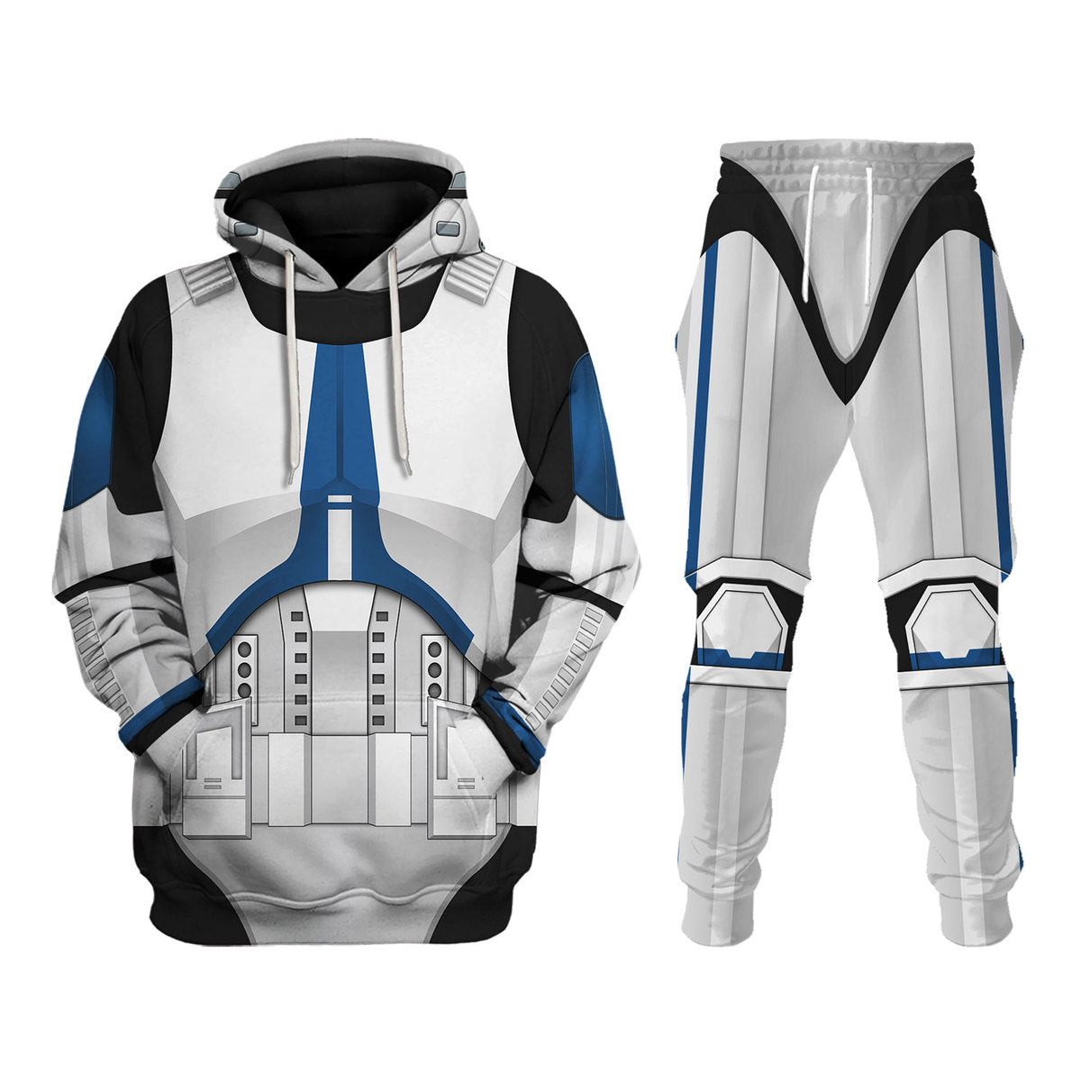 Gearhomie 501st Clone Trooper Costume Track suit 