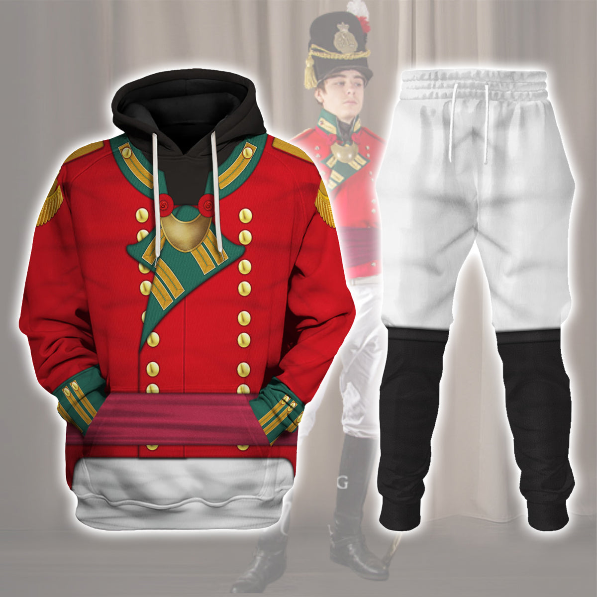 Gearhomie 69th Foot (South Lincolnshire) Officer- Flank Company (1812-1815) Uniform All Over Print Track suit 