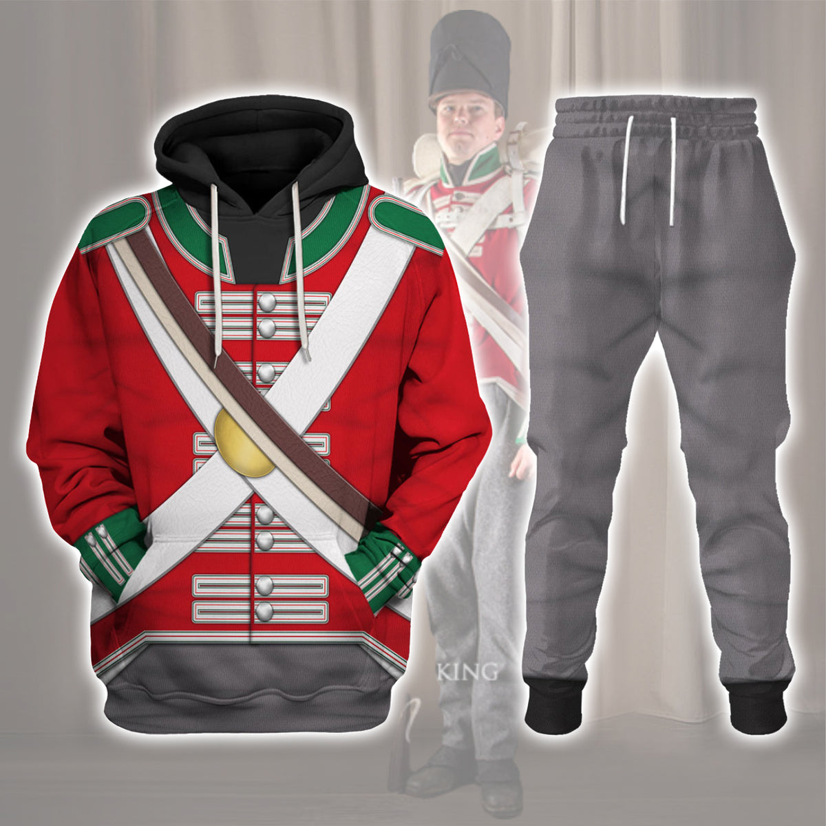 Gearhomie 69th Foot (South Lincolnshire) Private Centre Company (1812-1815) Uniform All Over Print track suit 