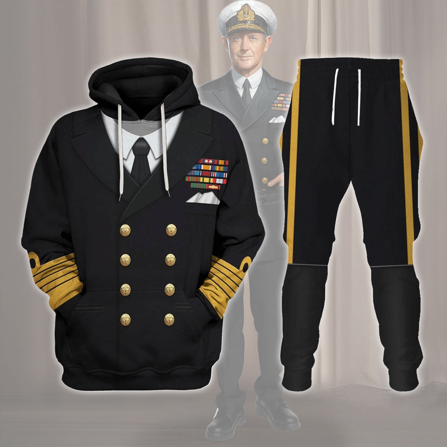 Gearhomie Admiral Of The Fleet Andrew Browne Cunningham ABC Costume Track suit