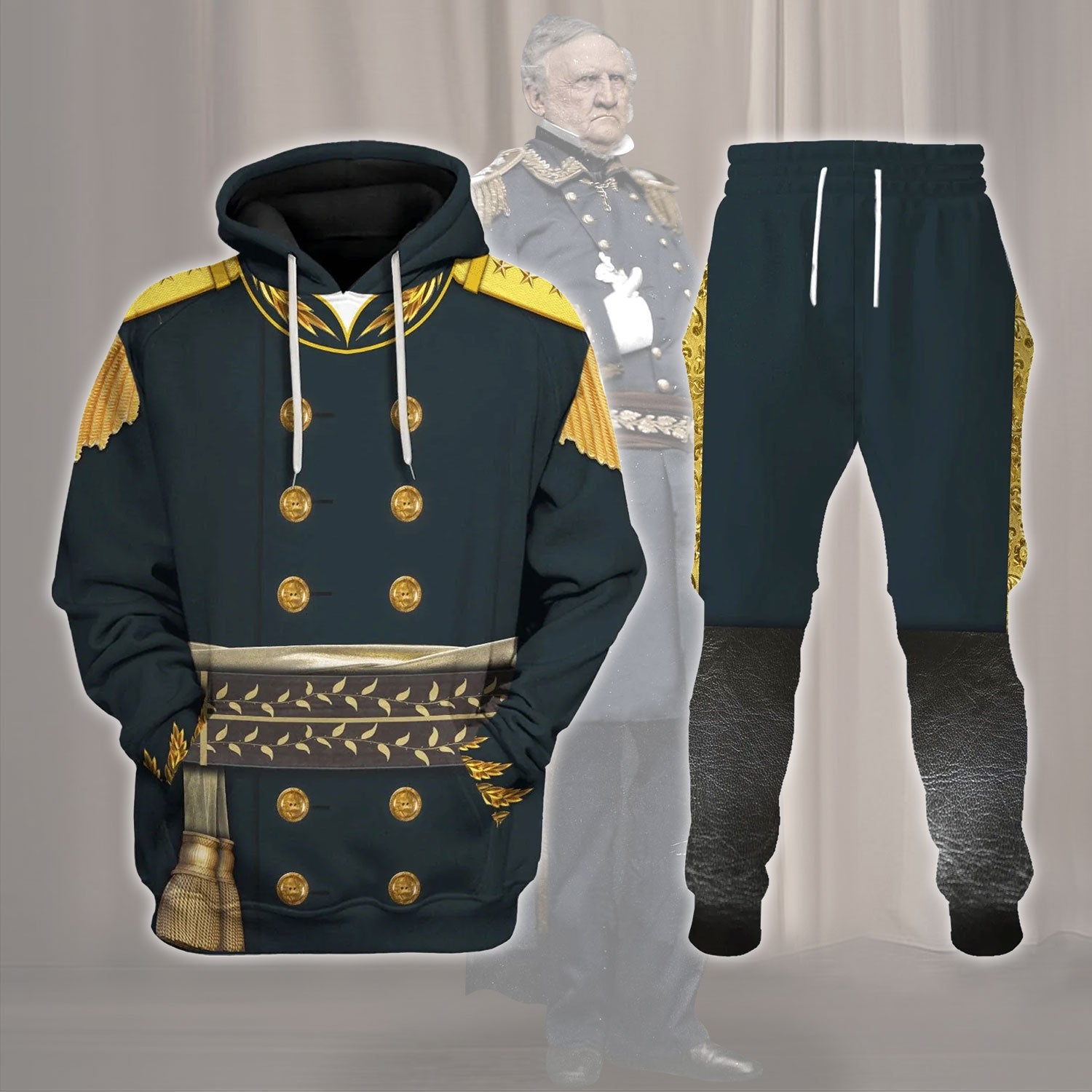 Gearhomie American Commander Winfield Scott Costume Track suit 