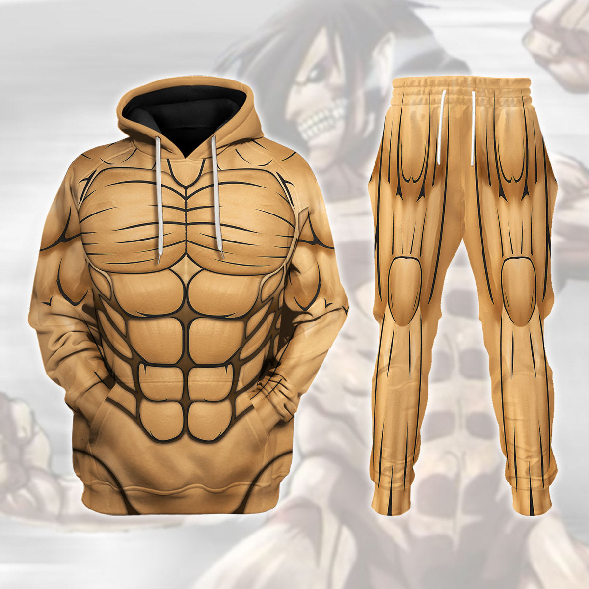 Gearhomie Attack Titan Costume track suit 