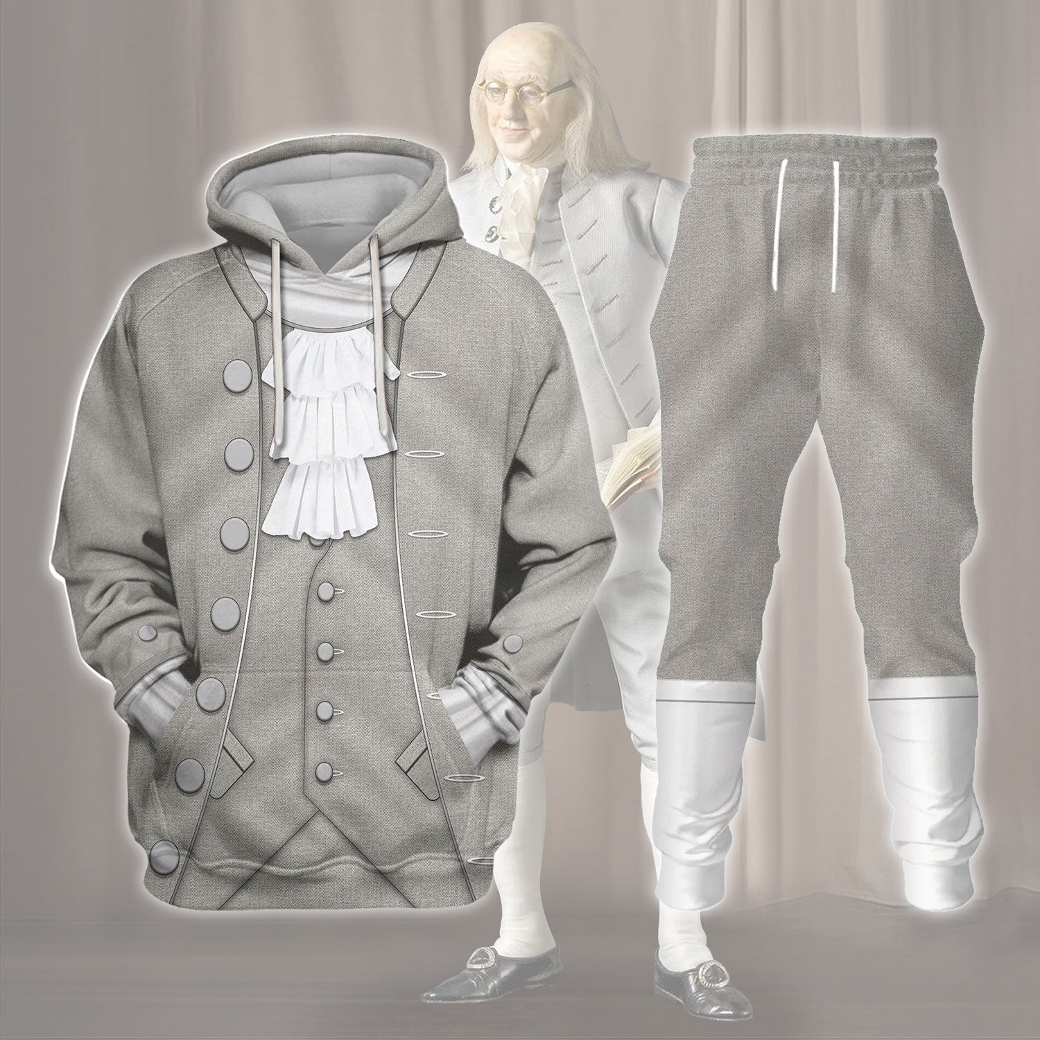 Gearhomie Benjamin Franklin Founding Father of the United States Costume track suit 