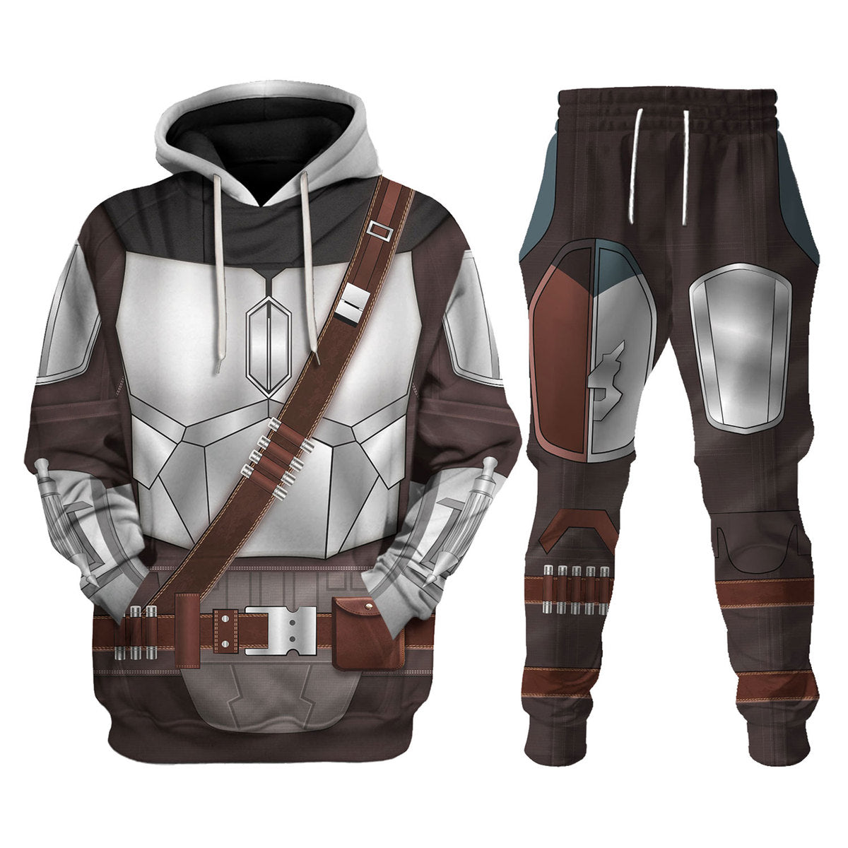 Gearhomie Beskar Mandalorian Costume track suit 