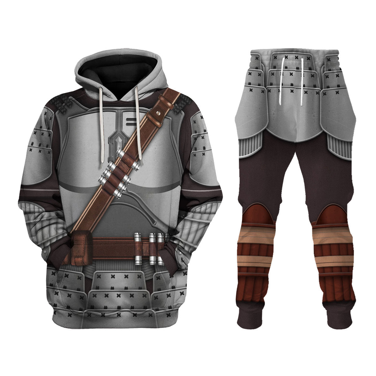 Gearhomie Beskar Mandalorian Samurai Costume track suit 