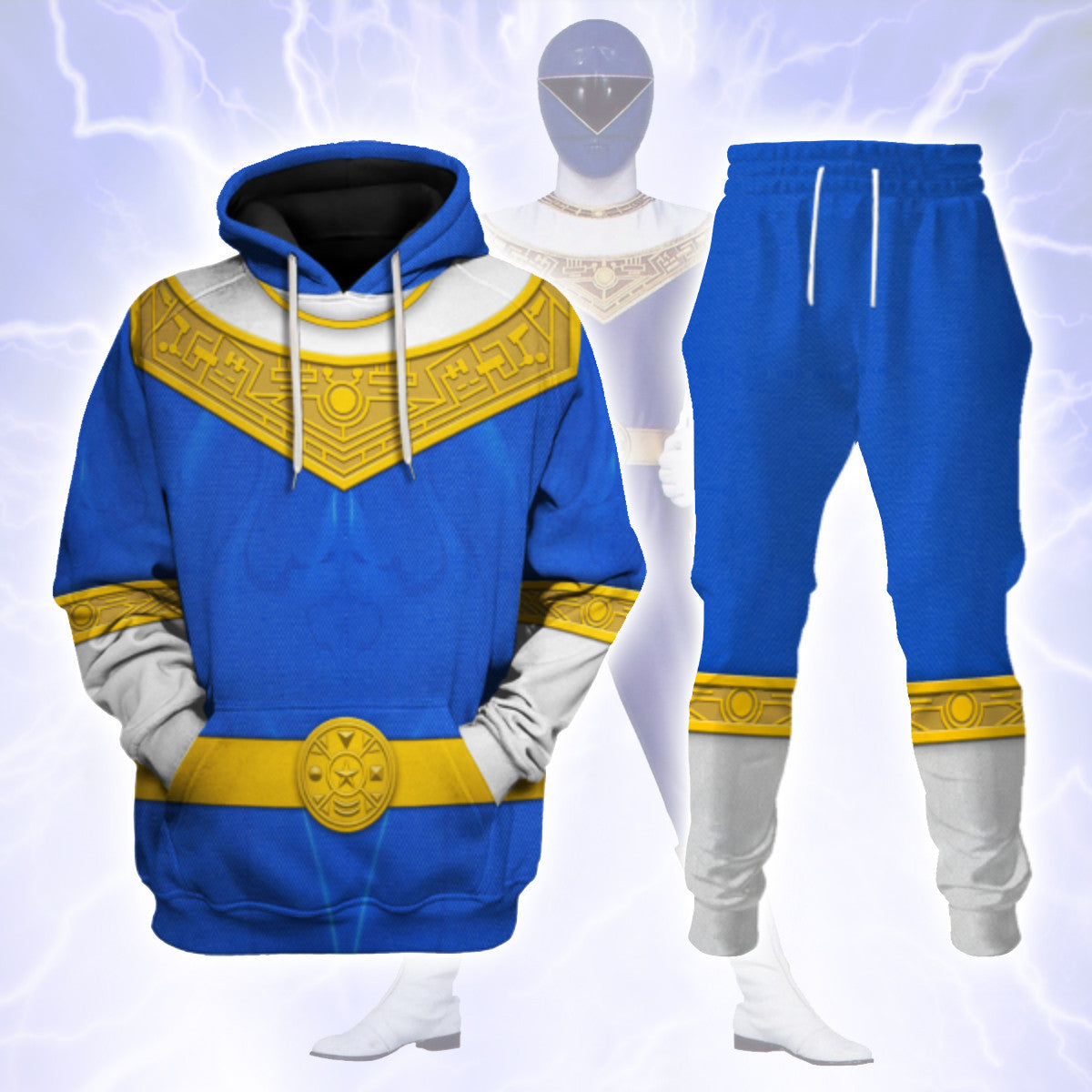 Gearhomie Blue Power Rangers Zeo track suit 