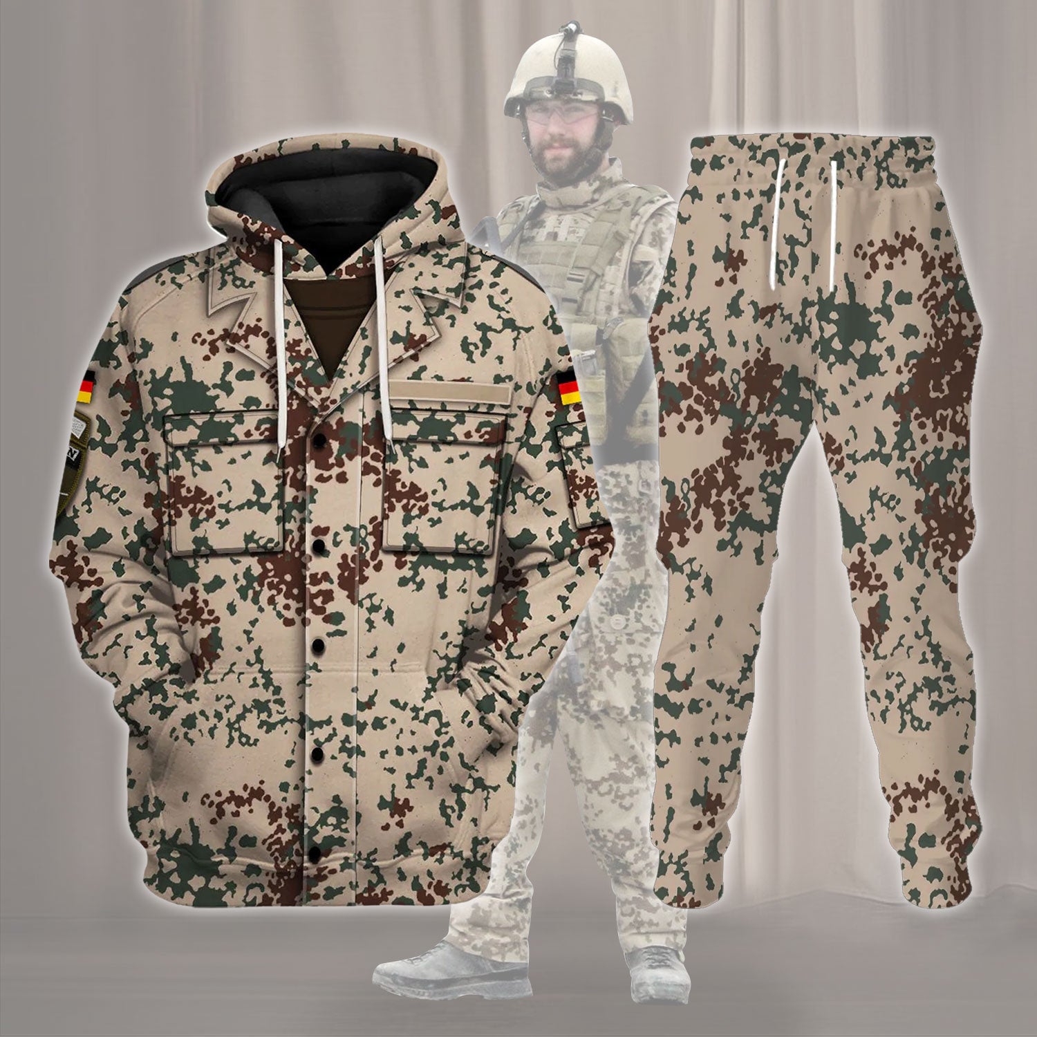 Gearhomie Bundeswehr Afghanistan Uniform Costume track suit