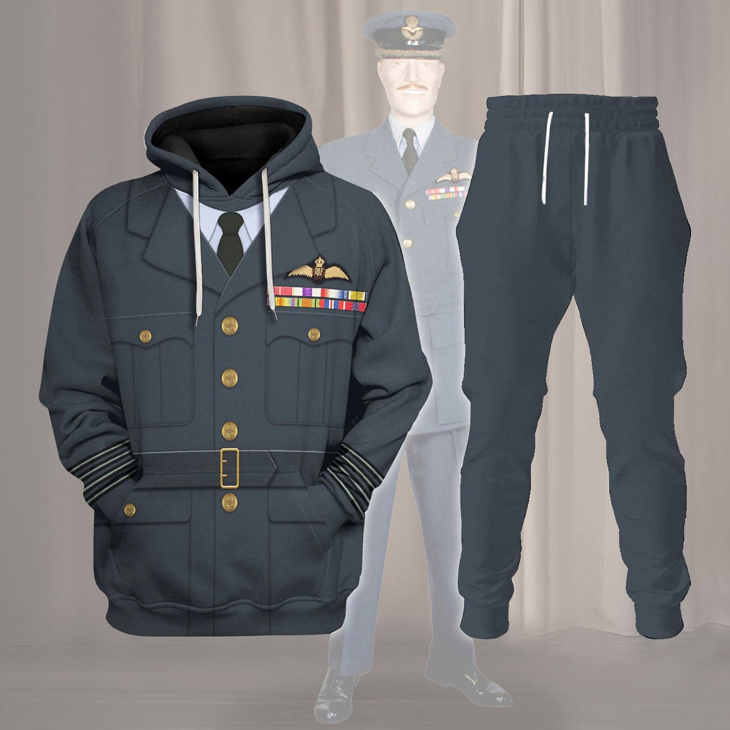 Gearhomie Captain Leonard Horwood WWII Service Costume track suit 