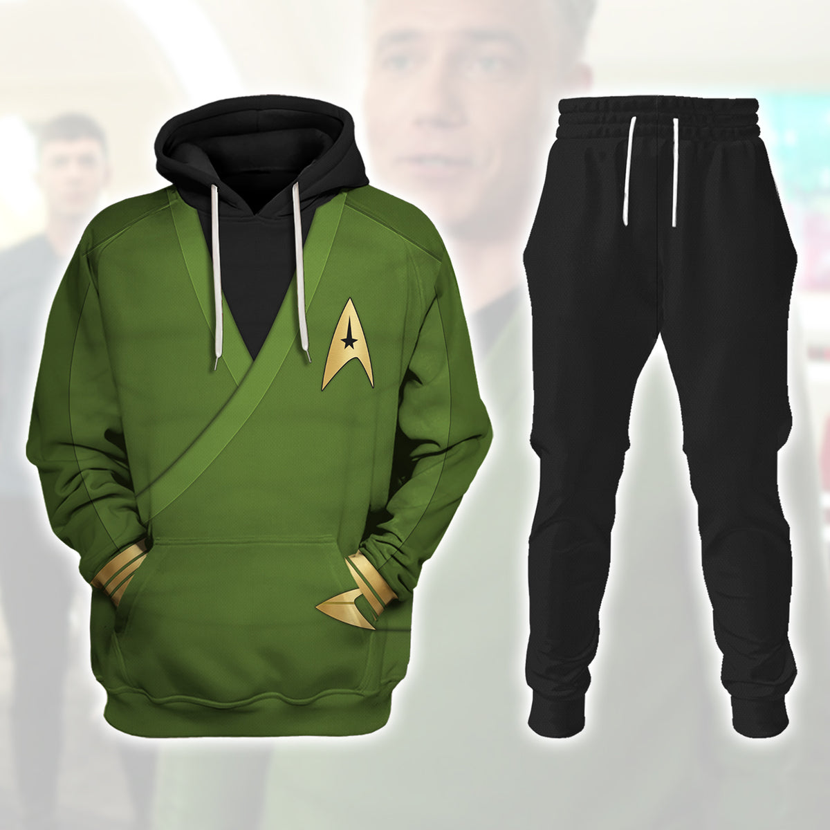 Gearhomie Captain Pike Green Costume track suit 