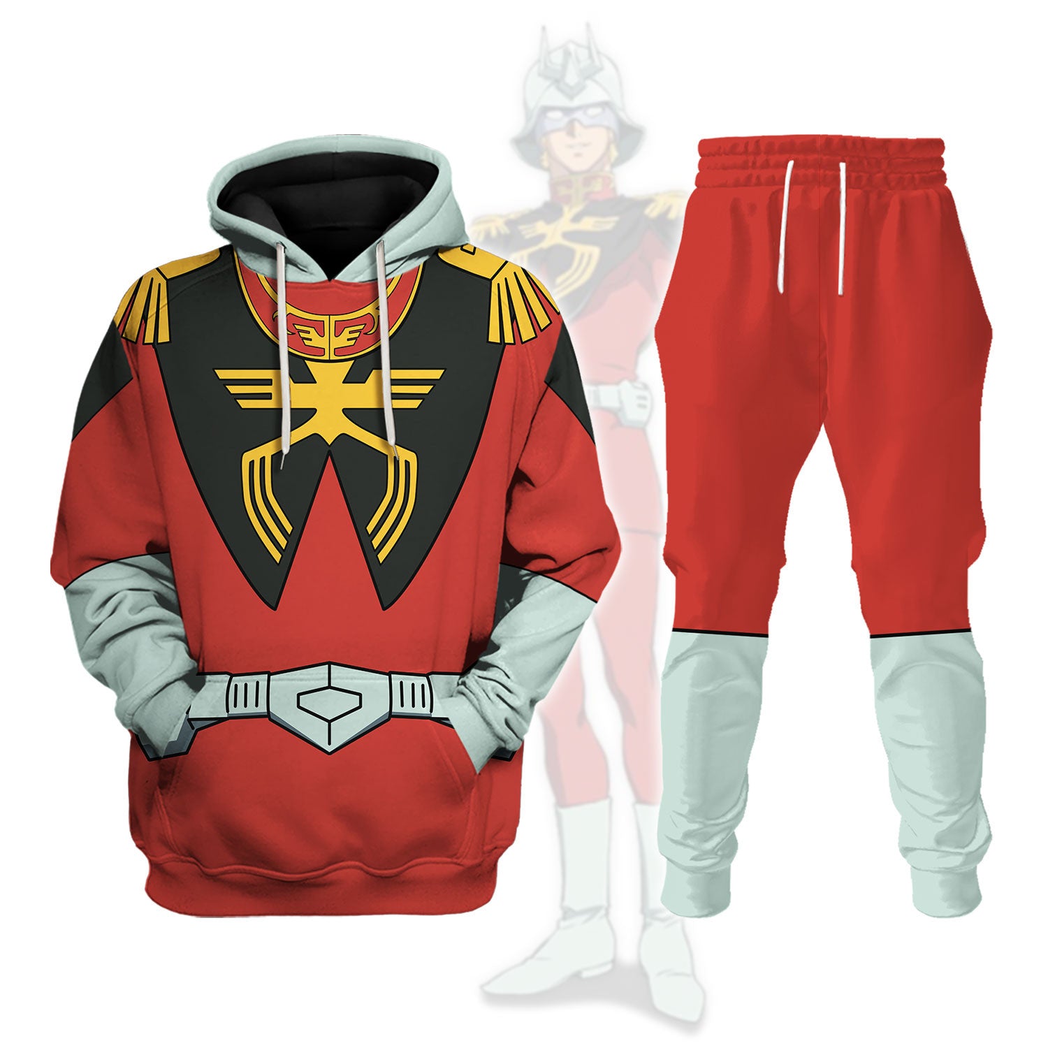 Gearhomie Char Aznable Mobile Suit Gundam Costume All Over Print track suit