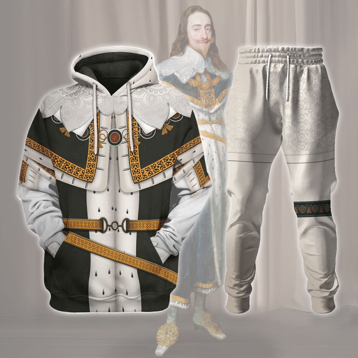 Gearhomie Charles I of England Costume track suit 