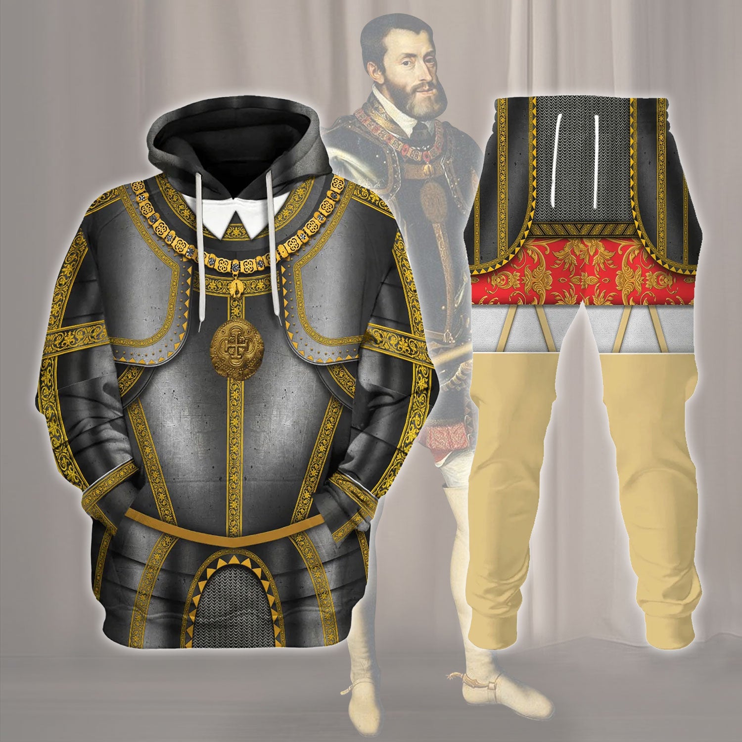 Gearhomie Charles V Holy Roman Emperor Costume track suit 