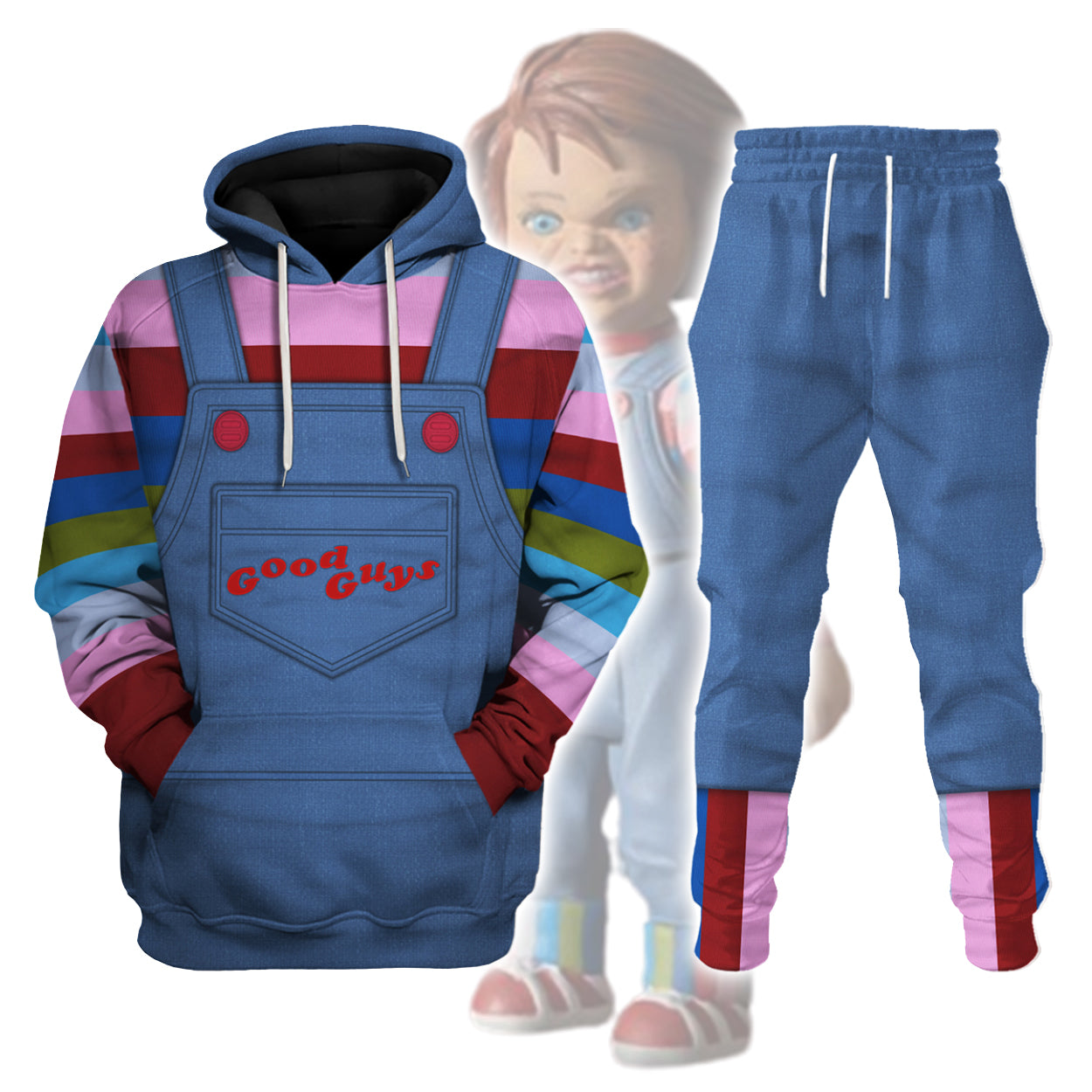 Gearhomie Chucky Costume track suit 