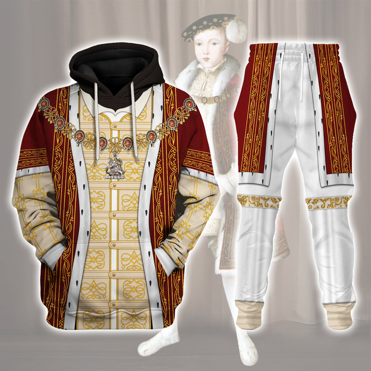 Gearhomie Edward VI of England Costume track suit 