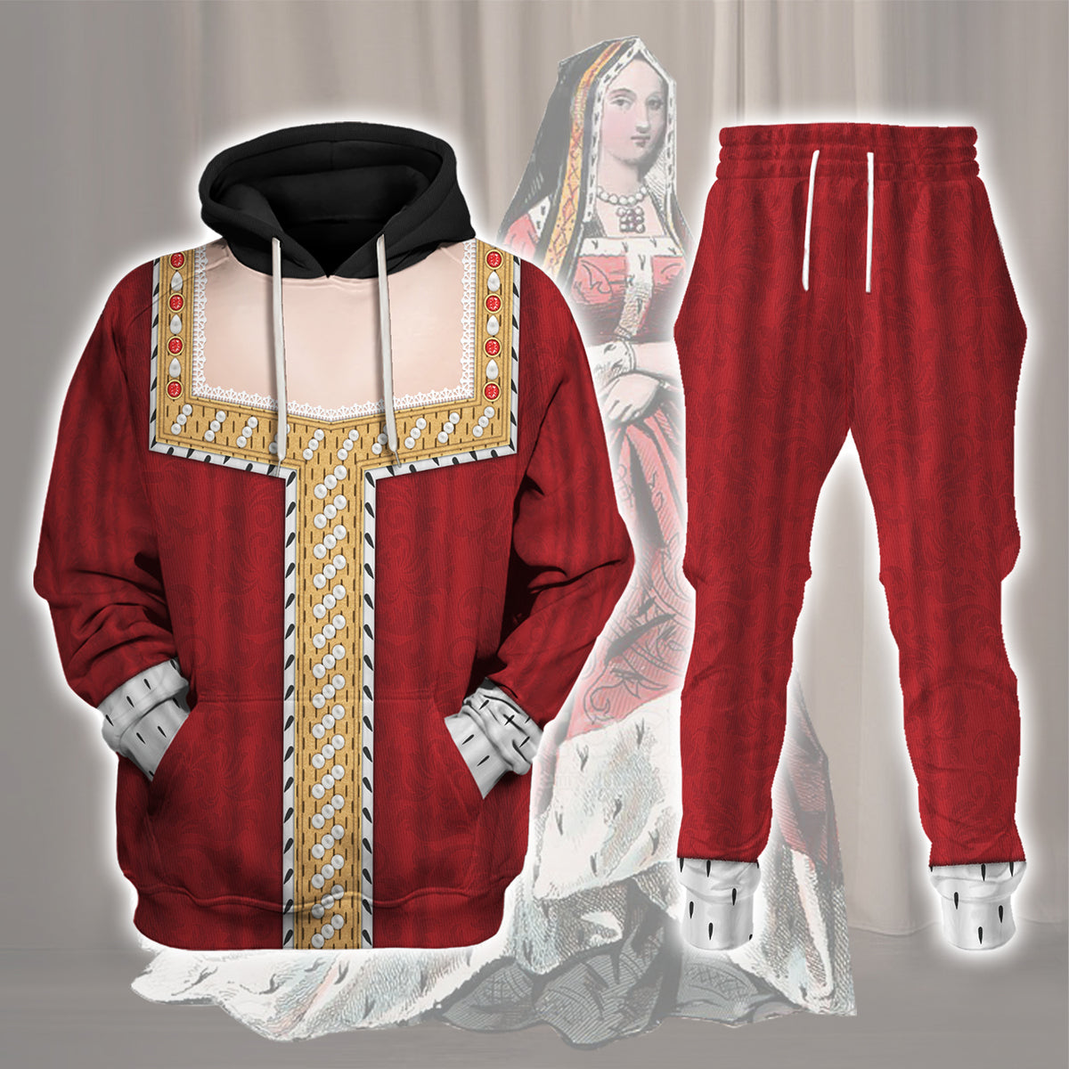 Gearhomie Elizabeth of York Costume track suit 