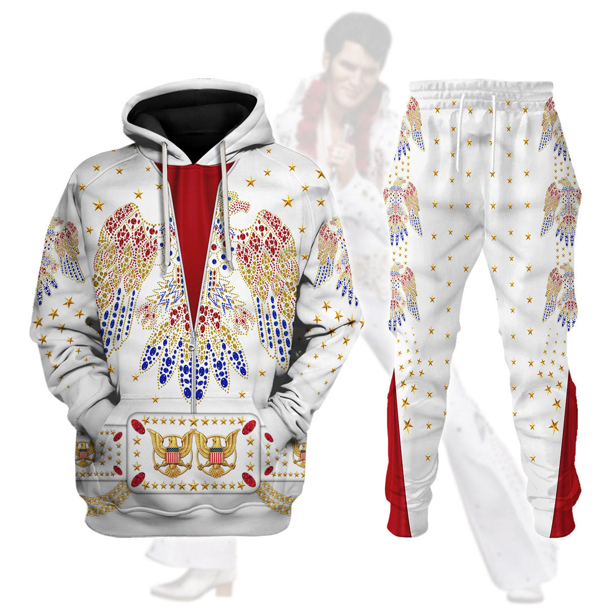 Gearhomie Elvis Aloha Costume from cosplay track suit 