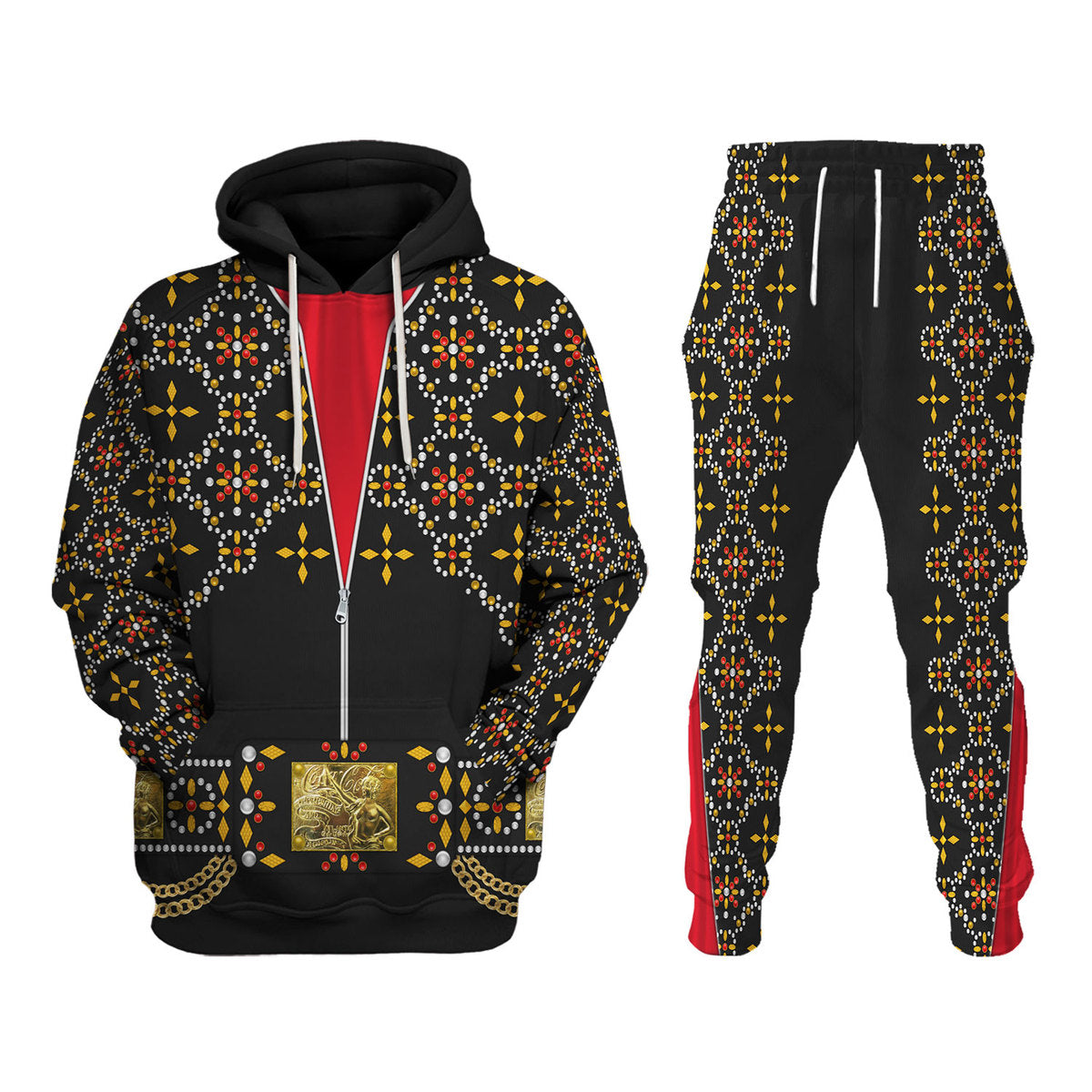 Gearhomie Elvis Black Conquistador Costume track suit 