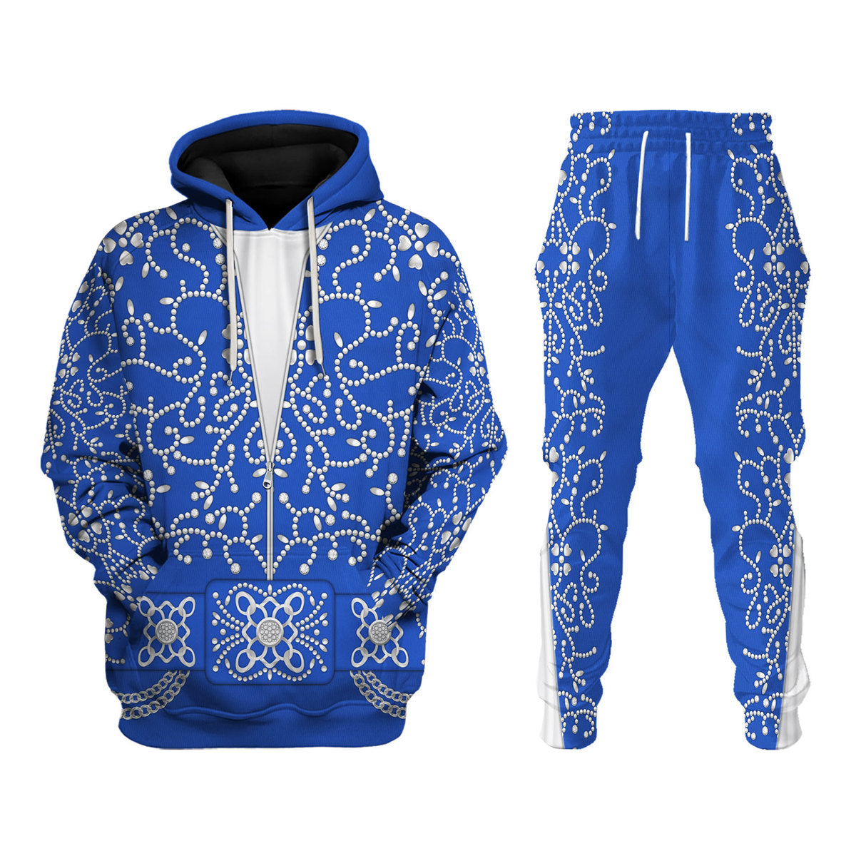 Gearhomie Elvis Blue Swirl Costume track suit 