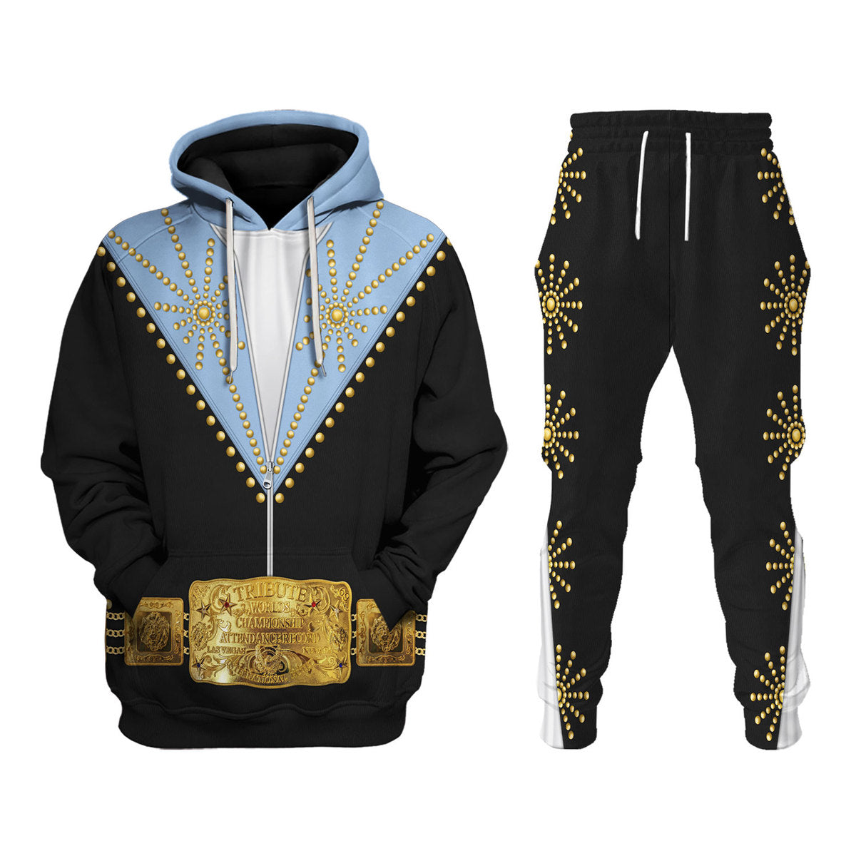 Gearhomie Elvis Cisco Blue Costume track suit 