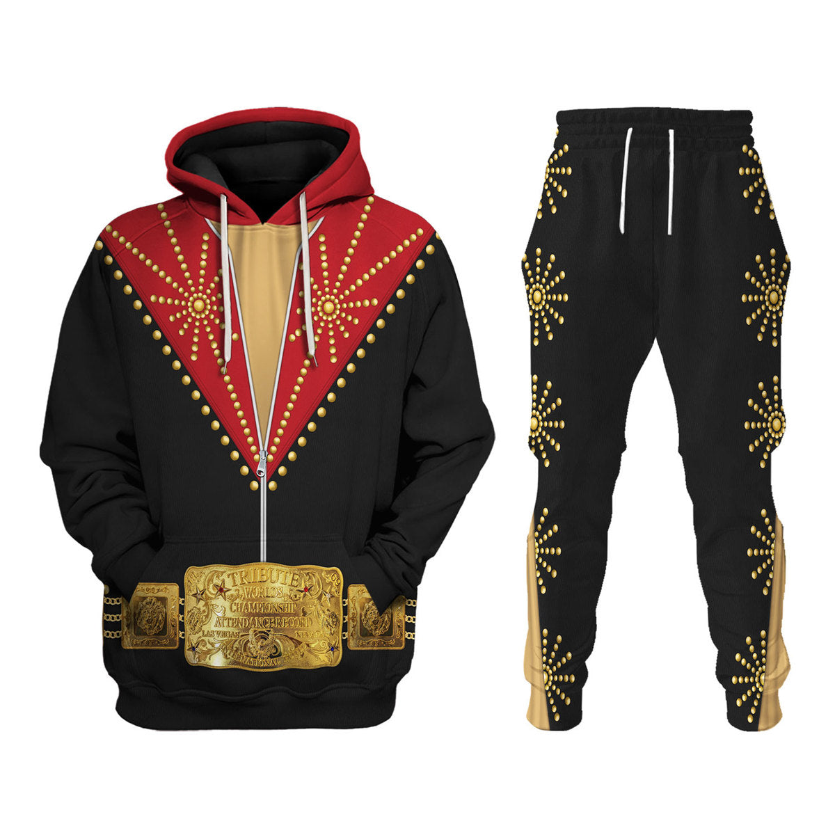 Gearhomie Elvis Cisco Red Costume track suit 